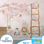 Papel de Parede Arvore e Bichinhos 03