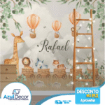 Papel de Parede Balão e Safari