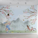 Papel de Parede Bosque Florido