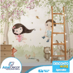 Papel de Parede Irmãos no Balanço