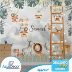 Papel de Parede Balão e Safari 03