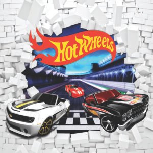 Papel de Parede Hot Wheels