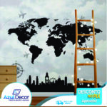 Papel de Parede Mapa Mundi 01