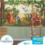 Papel de Parede Rei Leão com Boiserie